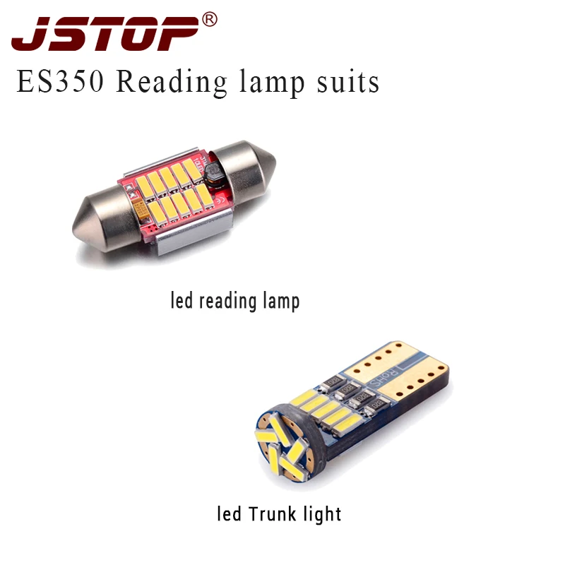 JSTOP 2 шт./компл. ES350 светильник для чтения 4014SMD Festoon dome s T10 led W5W C5W лампа багажника 12 в