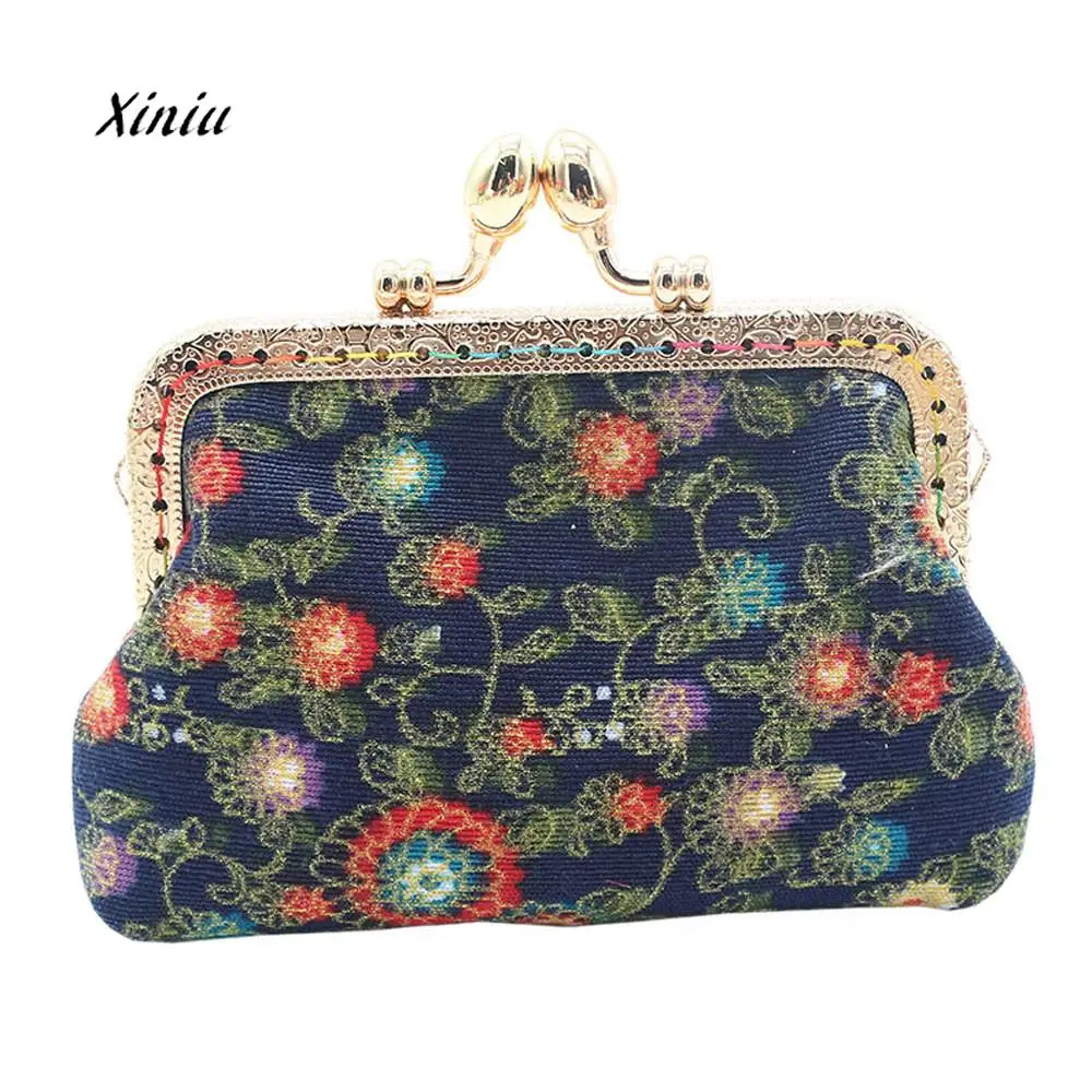 

Women Luxury Wallets Lady Retro Vintage Flower Small Wallet Hasp Purse Clutch Bag High Quality Short Coin Purse Wallet For Women