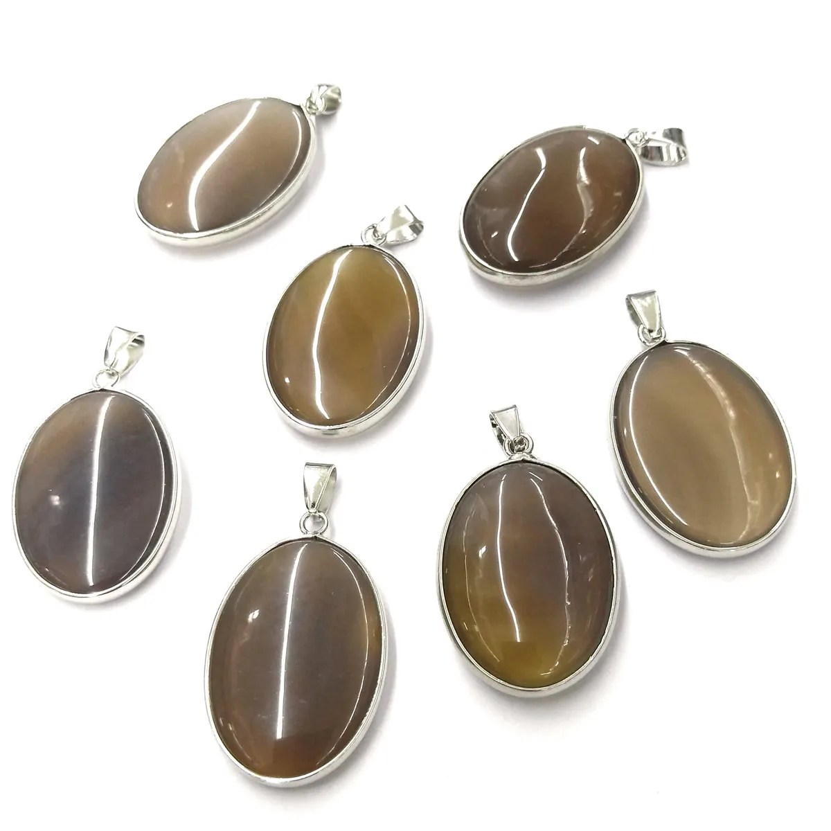 

Natural Stone Agates Pendant Charms Pendants for Jewelry Making DIY Necklace Size 23x36 mm