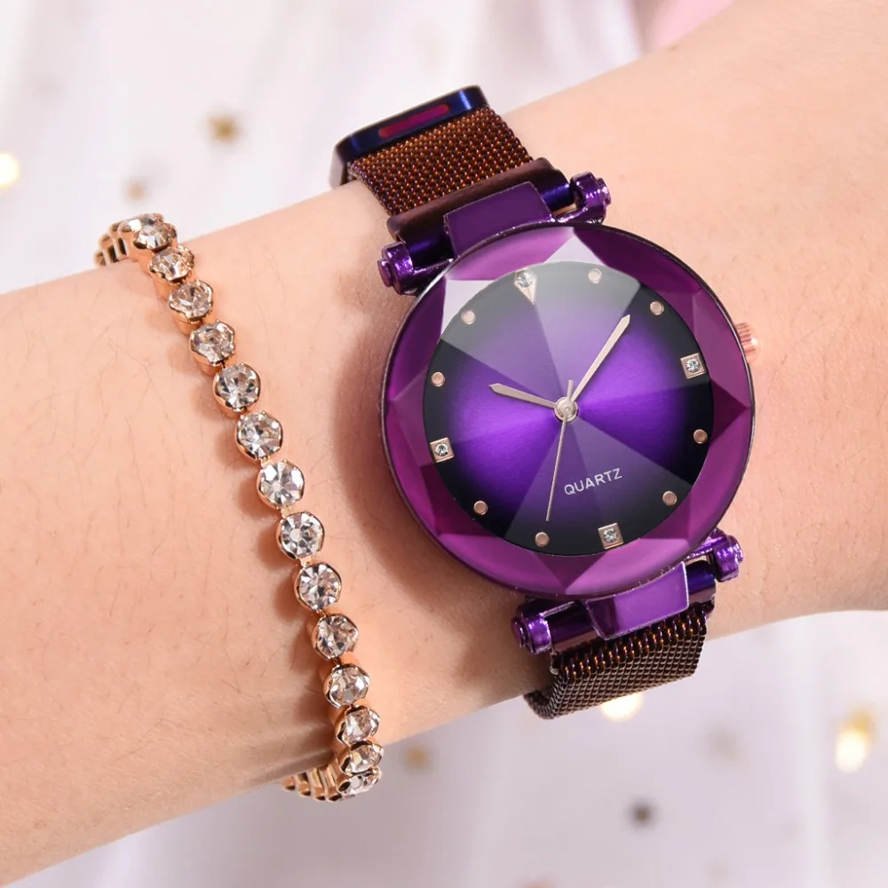 New Style Buckle Watches Women Luxury Color Gradient