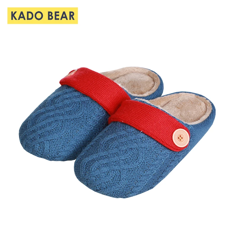 

Children Cotton Warm Shoes Baby Girl Boy Fur Plush Family Home Winter Slipper Kids Toddler Knit Autumn Household Unisex Slippers