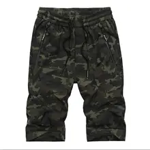 Новые повседневные мужские шорты свободный большой код камуфляжные шорты