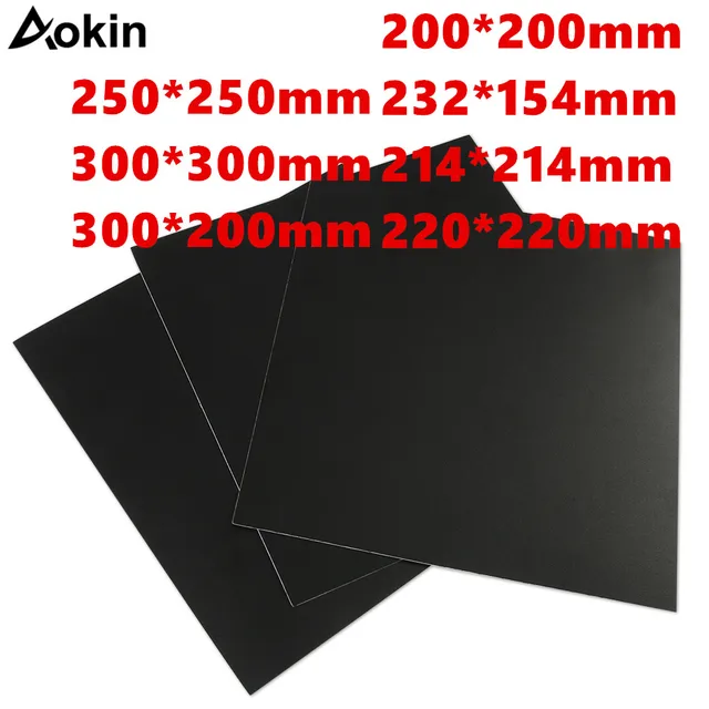 Special Offers Aokin 3D Printer Parts 200/214/220/280/300mm Frosted Heated Bed Sticker Printing Build Sheets Build Plate Tape Platform Sticker