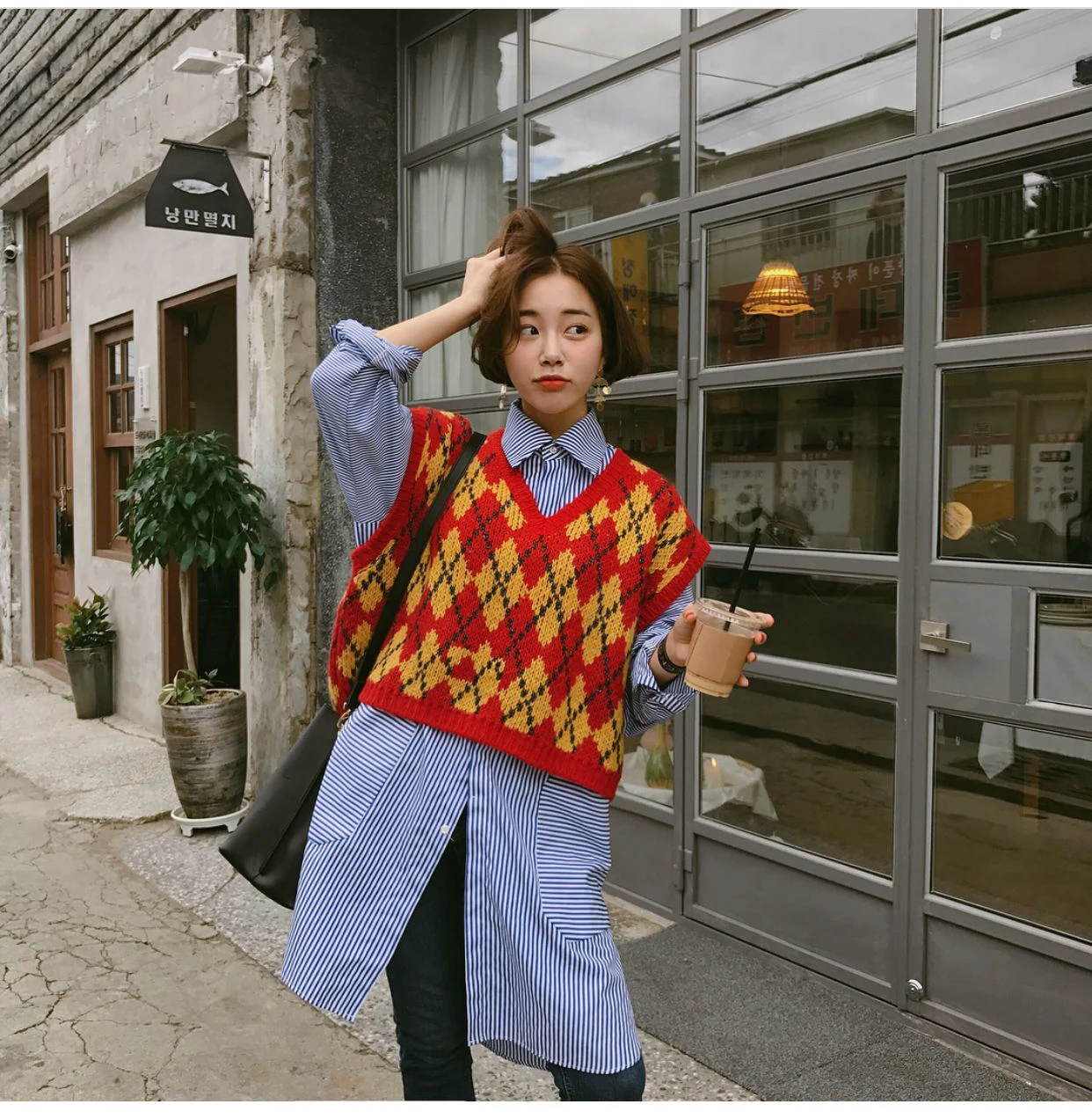 2018 Vintage Weighing Hook Ruffled Shirt + Hit Soog Ma Jianv Knitting Pattern |