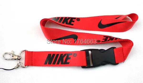 NEW Nike red Lanyard,Keychain,Cell Phone, ID Badge Holder Necklace NK edition|phone torchnecklace cross -