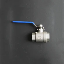 3/" BSP внутренняя резьба полный диаметр 304 нержавеющая сталь 2 части шаровой клапан для воды, нефти, газа