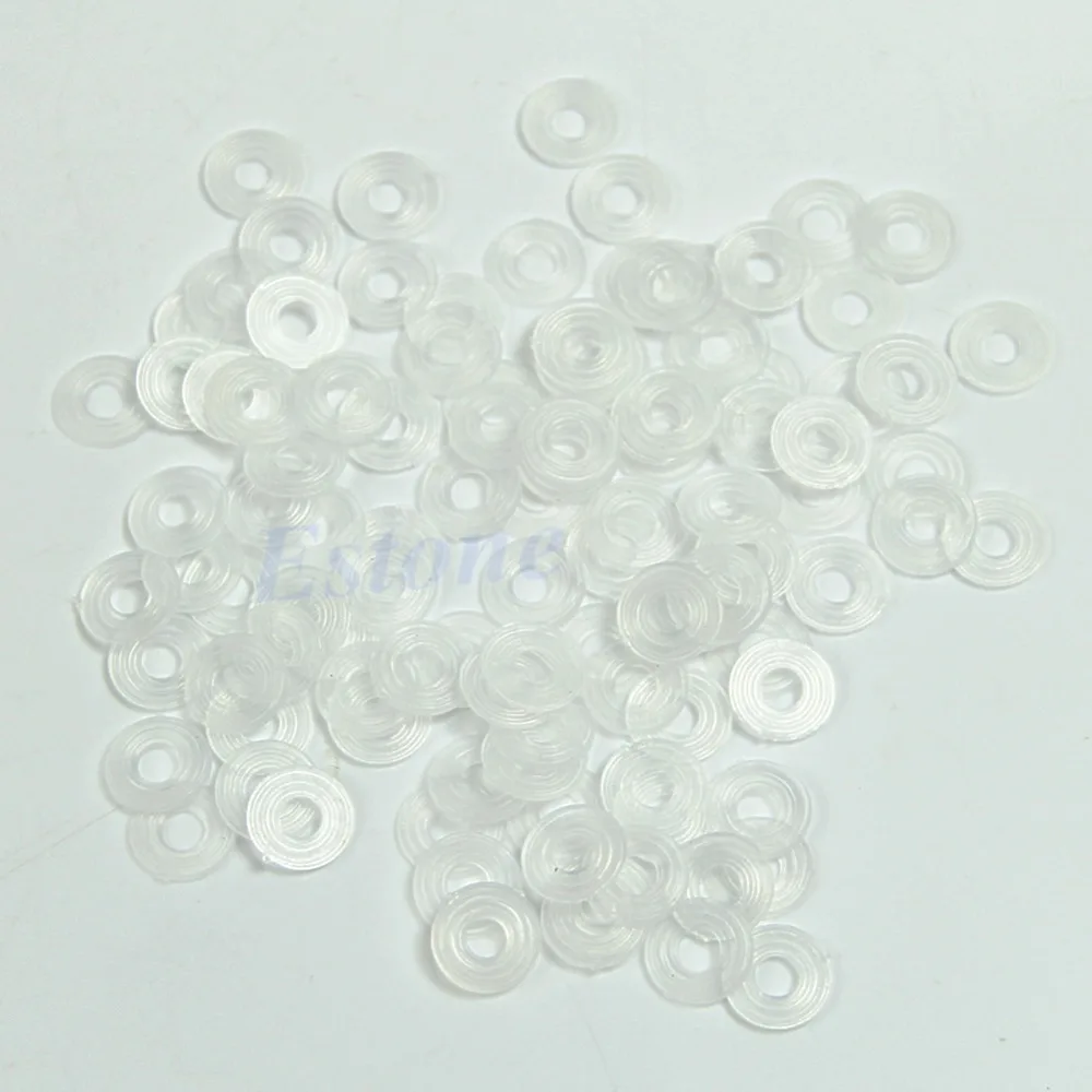 500pcs/lot M4 Flat Plastic Nylon Spacer Flat Washers Insulation Gasket