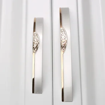 

DRELD 1Pc 96mm/128mm Furniture Handle Cabinet Knobs and Handle Alloy Handle Pull Knob Furniture Hardware Retro Kitchen Door Pull