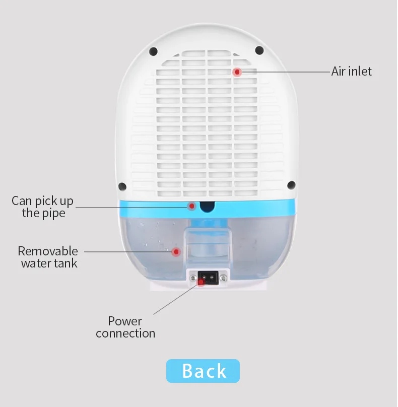 Семейный мини-осушитель для спальни с дистанционным управлением, светодиодный влагопоглотитель для подвала