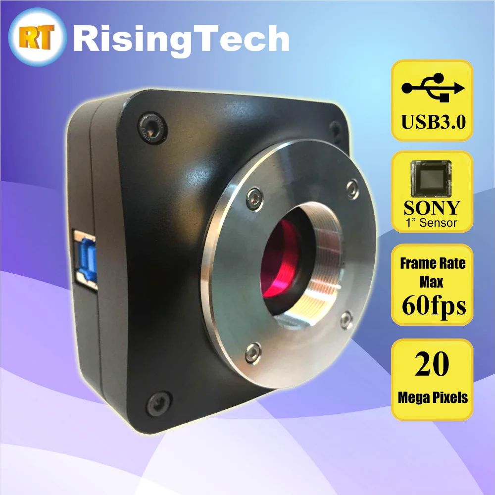 IMX183 High frame rate 60fps 20MP USB3.0 microscope Camera With 1inch