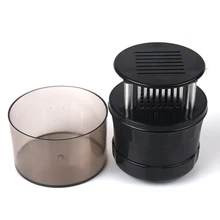 Тендеризатор для мяса, черный Острый кухонный инструмент из нержавеющей стали, профессиональные инструменты для приготовления стейка, легко чистится, камбала, готовка с крышкой, нескользящая