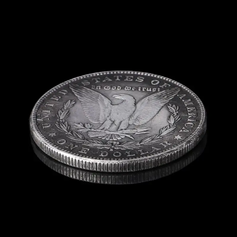1888 стальной морганский доллар Волшебные трюки реквизит Памятная коллекция монет Dec17