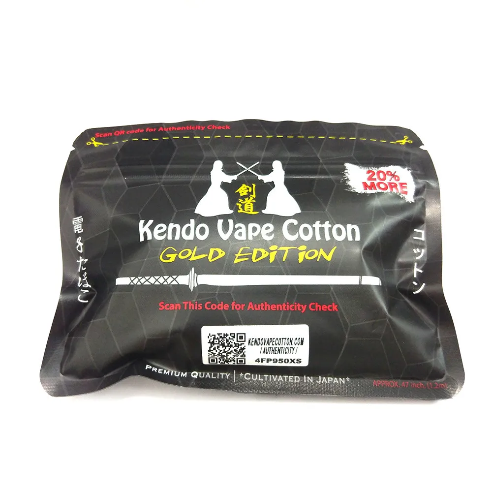 

Electronic Cigarette Kendo Vape Cotton 100% Japanese Heat Wire Organic Cotton for DIY RDA RBA Atomizer Coil Wick