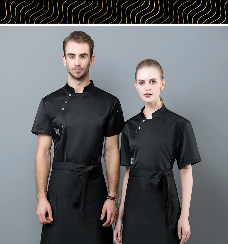 Новая Униформа шеф-повара куртка мужская женская еда обслуживание суши столовой отеля горячий горшок кухня, бар, ресторан комбинезоны высокого качества