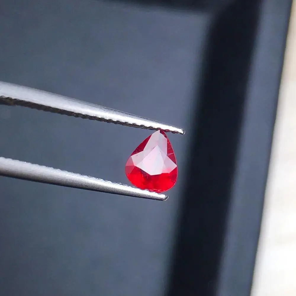 

AIG Certificated 0.47ct No Indication Unheat Faceted Natural Red Ruby Gems Loose Gemstones Rubi Loose Stones
