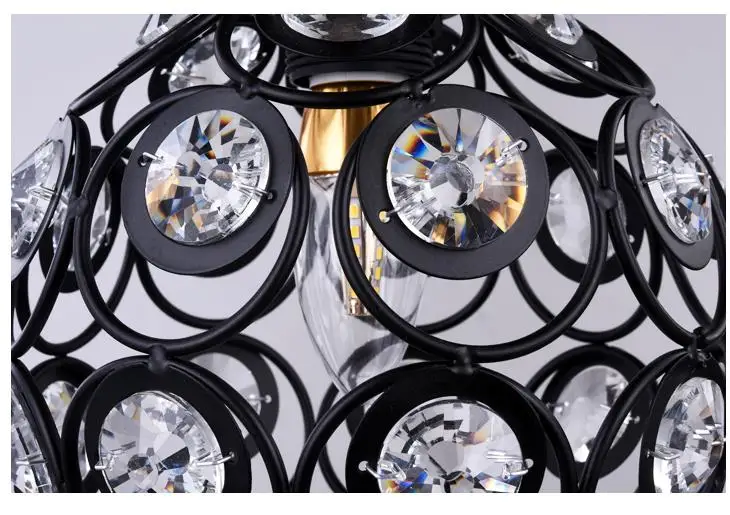 Crystal lamp restaurant Pendant lights creative personality modern simplicity bar dining room dinin lighting Lampshade(Dia:20cm) bathroom ceiling lights