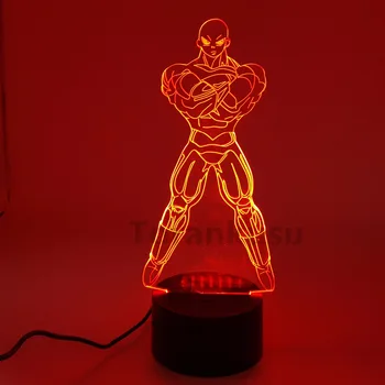 

Dragon Ball Jiren Action Figure 3D Night Lights Visual Illusion LED Changing Anime Dragon Ball Goku Jiren 3D Lighting Model Toy