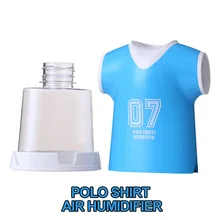 3Pcs/lot Polo Shirt Style Portable Mini Car Home Room Air Humidifier USB Diffuser Yellow Blue Red Humificadores Difusores PS-001