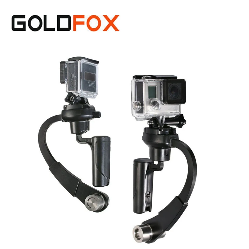 Sport Action Camera C Curved Video Stabilizer Mini Handheld Steadicam Gimbal font b Selfie b font
