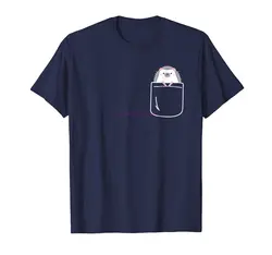 Возьмите бренд для мужчин рубашка милый Ежик в кармане футболка забавные животные любовь