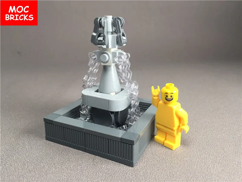 lego fountain moc