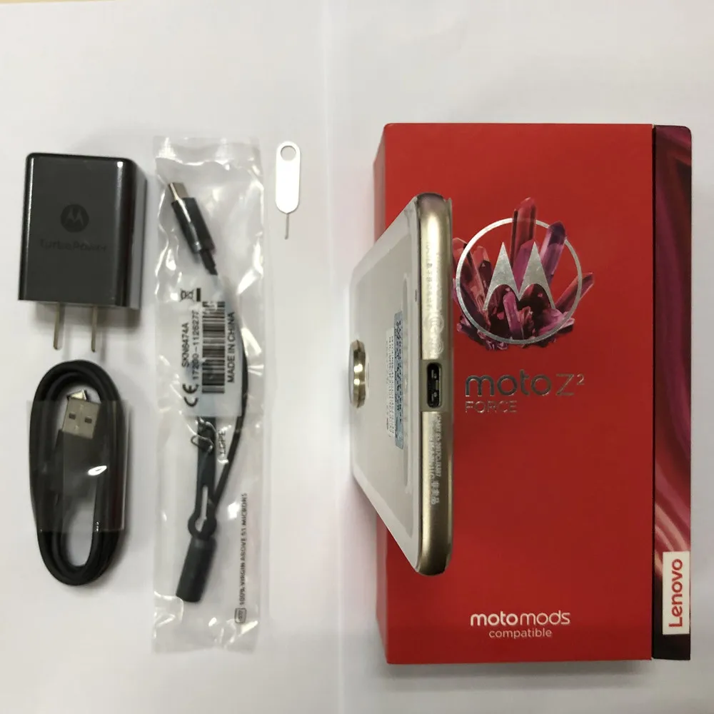 Смартфон Motorola MOTO Z2 Force XT1789-05, 5,5 дюймов, Snapdragon 835, 4 Гб+ 64 ГБ, 12 МП, камера заднего вида, NFC, Android 8,0, 4G, LTE