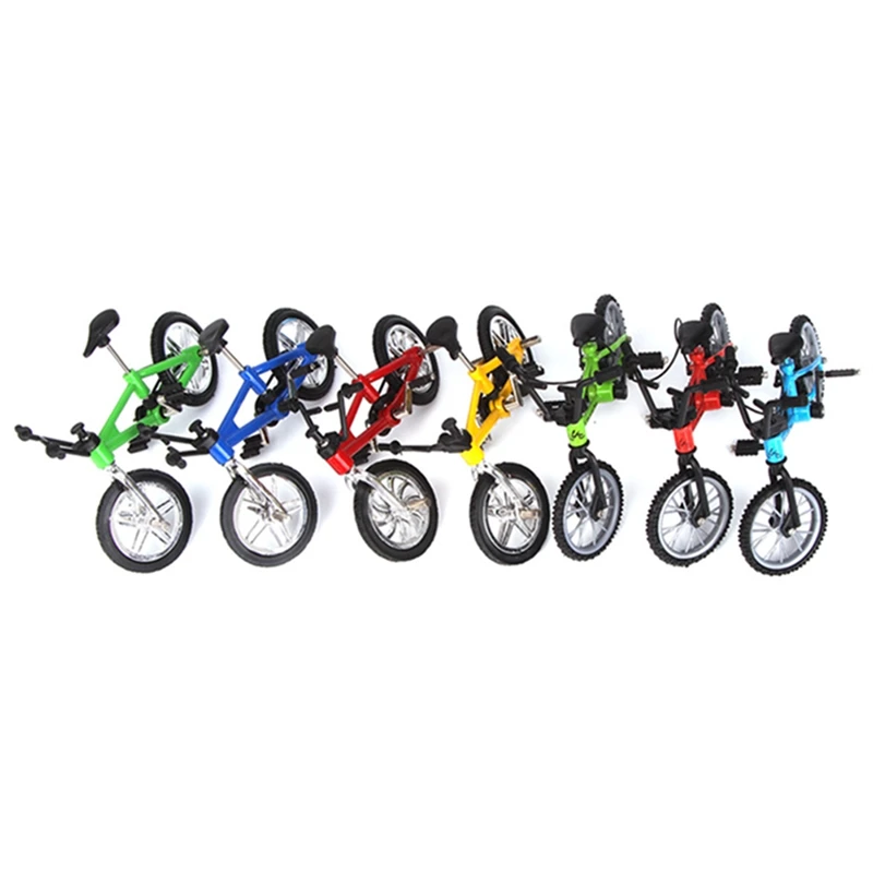 

Rope Size Figurines Simulation Alloy Bike Mini Alloy bicycle Children Gift Miniatures Home Decor Toys With Brake
