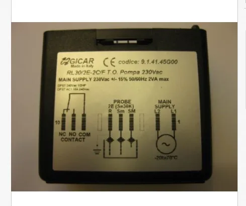 Реле уровня GICAR RL 30/2E 2C/F COD 9.1.41.45G 00 230V для кофемашин|Детали хлебопечки| |