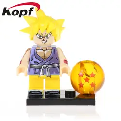 Одной продажи фигурки героев строительные блоки Dragon Ball Z солнце Укун Клин Мужские Шорты для купания Вегета Клин Gotenks подарок игрушки