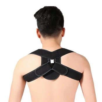 

Adjustable Upper Back Brace For Clavicle Support and Providing Pain Relief From Neck Back and Shoulder Back Posture Corrector