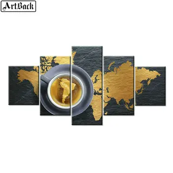 

5 spell diamond painting map icons Religious pictures full square drill diamond embroidery woman living room decoration