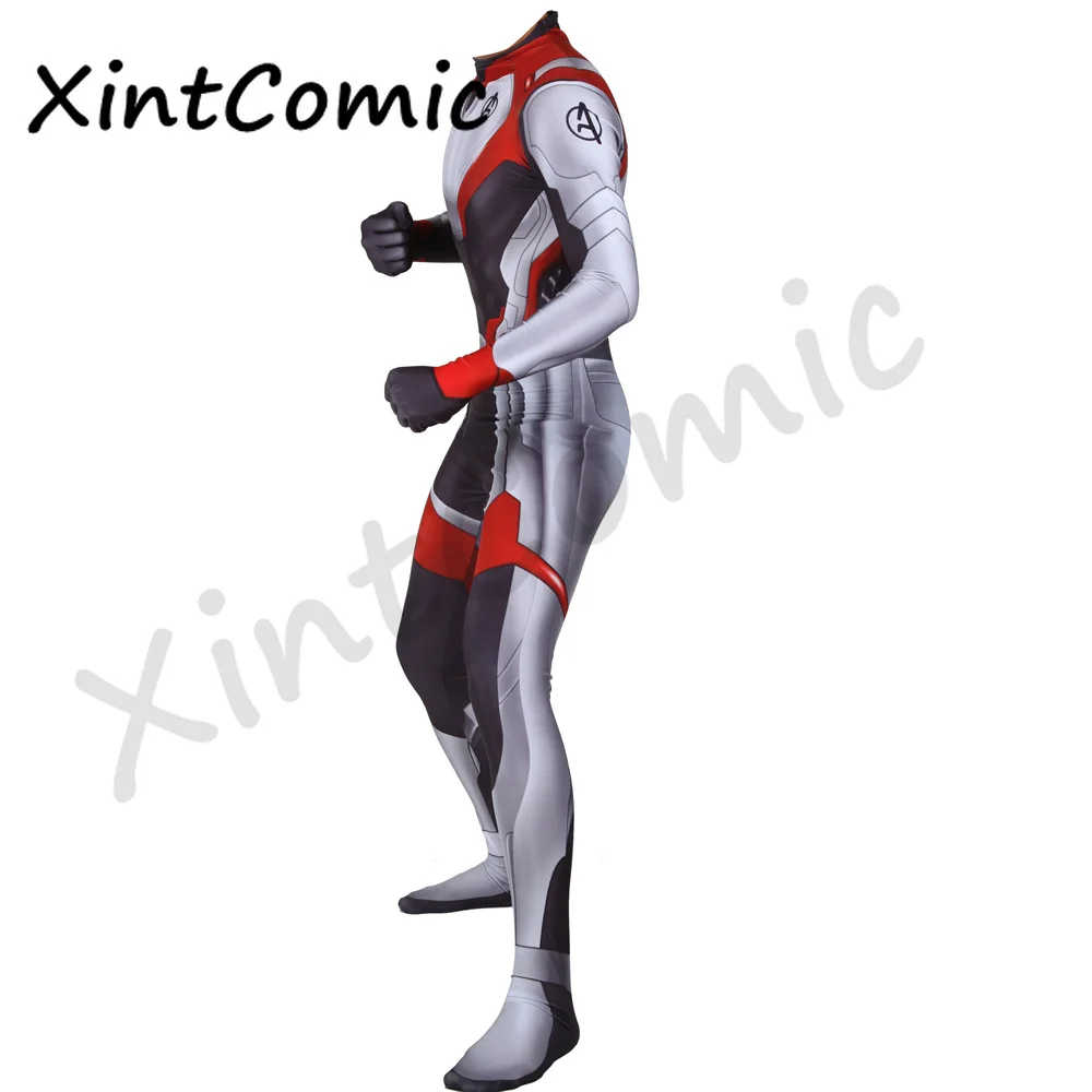 Avengers Endgame Quantum Realm Costume Captain Marvel Cosplay Captain America Superhero Zentai Jumpsuits Costumes Bodysuit Suit