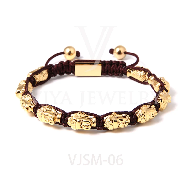 Luxury Charming Handmade Buddha Adjustable Bracelet Customize Beads