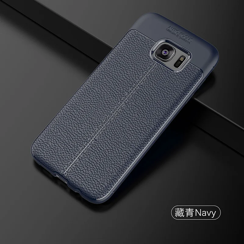 litchi leather silicone case samsung s7 edge (15)