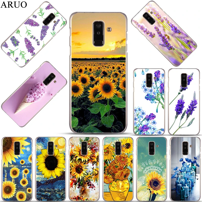 

Starry Night Lavender sunflower clear cover Case for Samsung J82018 J7Prime J7MAX J72018 J62018 J72017EU J7Plus J6 J52017 J3 J4