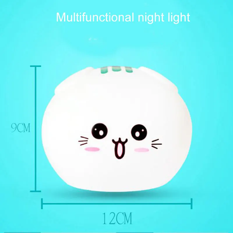 

Night Light Lamp Silicone Cute Cat Children Birthday Gift for Bedroom Bedside HVR88