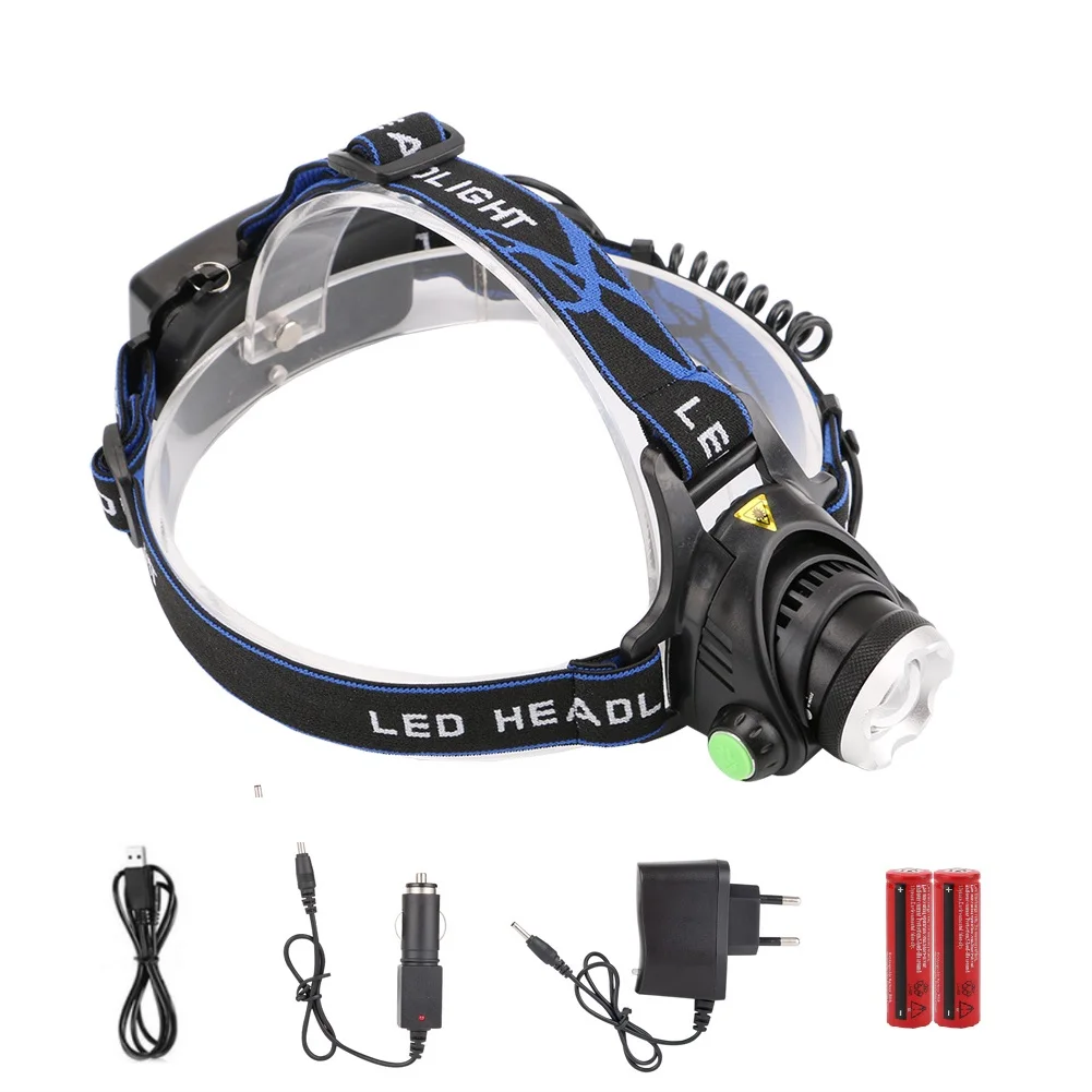 

5000 Lumens LED Headlamp 3 Modes Zoomable LED Headlight Camping Head Torch XM-L T6 LED Hunting Head Lights Camping Lantern