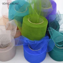 22m lot 5cm Crystal shining tulle roll organza sheer gauze wedding decoration font b baby b