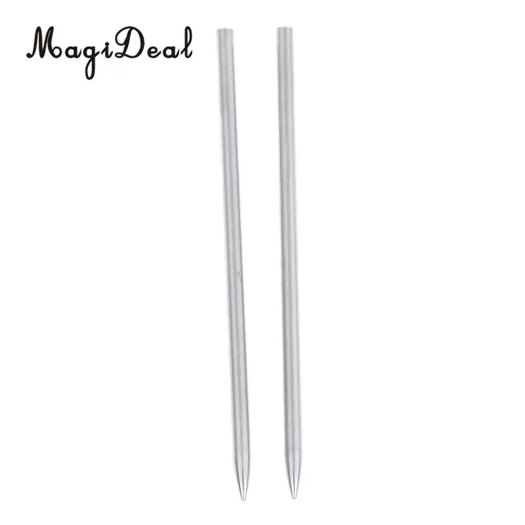 2 Pieces Stainless Steel Paracord Fid Lacing Stitching Needles Paracord Bracelet Braiding Weaving Tool for Climbing Fishing