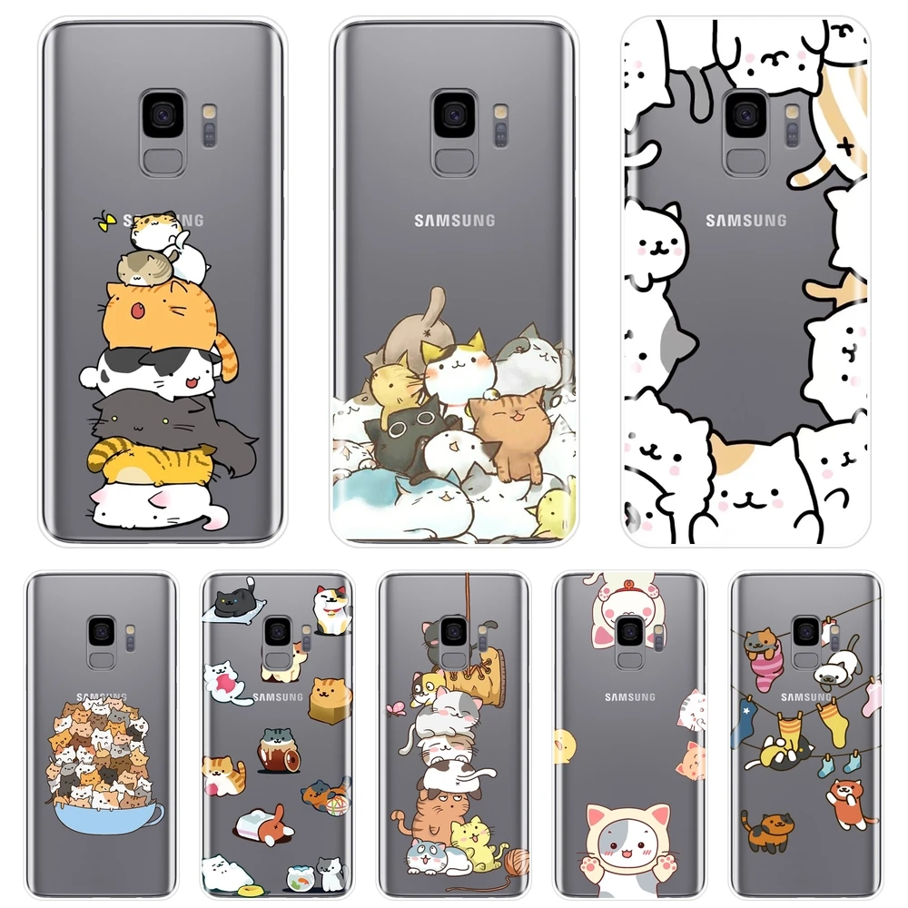 Чехол силиконовый для Samsung Galaxy S8 S9 Plus S5 S6 S7 Edge мягкая японская задняя крышка с