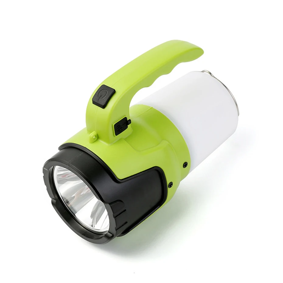 

Handheld USB Rechargeable LED Flashlight Spotlight Lantern Portable Rechargeable LED Flood Light Outdoor Camping Tent Light