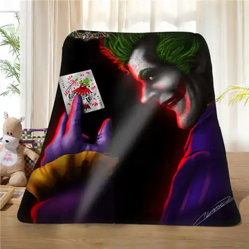 Custom Harley-Quinn-DC-Comic (1) Blanket Soft Fleece DIY Your Picture Decoration Bedroom Sofa Multi