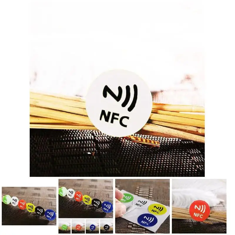 Смарт метки NFC наклейки чип клейкий 144 байт 13 56 МГц прочный для мобильного