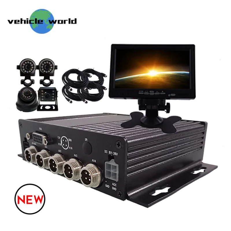 Cctv автомобиля система видеонаблюдения 1080 p 4 каналов Мобильный DVR купольная