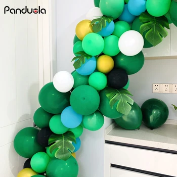 

Jungle Theme Party Decorations balloon arch kit Green Palm Leaves ballon arch for Kids Boys Birthday Baby Shower Decor baloon