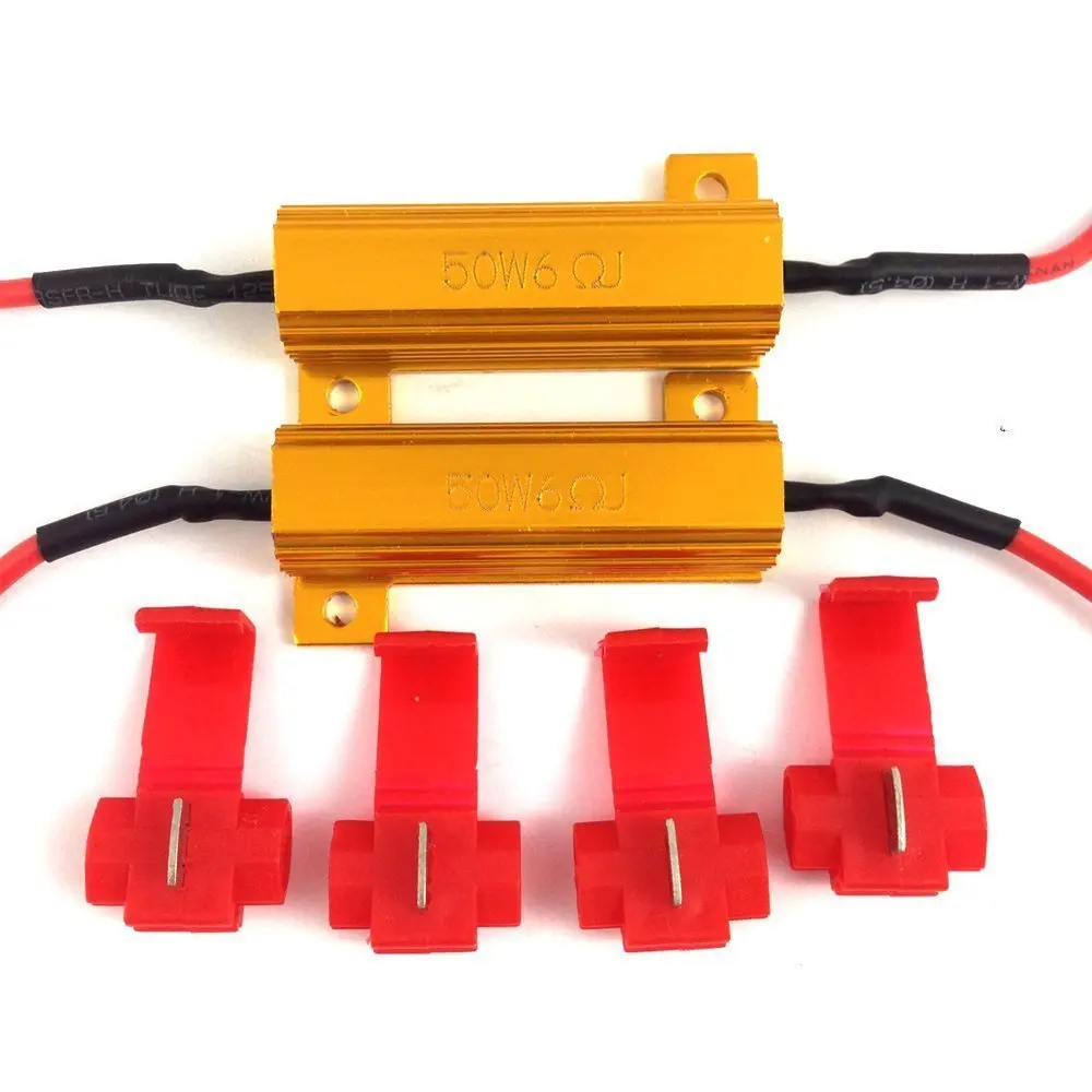 50W 6Ohm LED Load Resistors for LED Turn Signal Lights or LED Lights