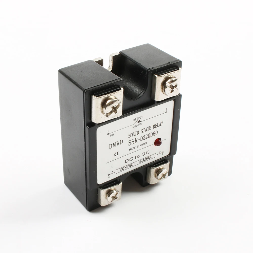 SSR-80 DD SSR-80 relais statique DC-DC 5-220V DC avec interrupteur sans contact