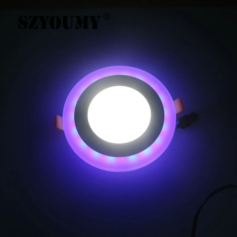 SZYOUMY Новый дизайн белый + RGB 3 модели светодиодных панельных ламп RGBW ультратонкий