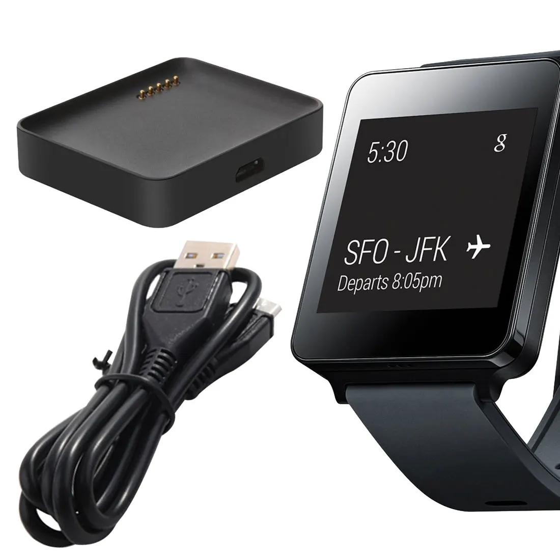 

High Quality Charging Dock with Charging Cable Watch Charger for LG G Watch W100 / W110 / W150 Smart Watch USB Chargers Adapter