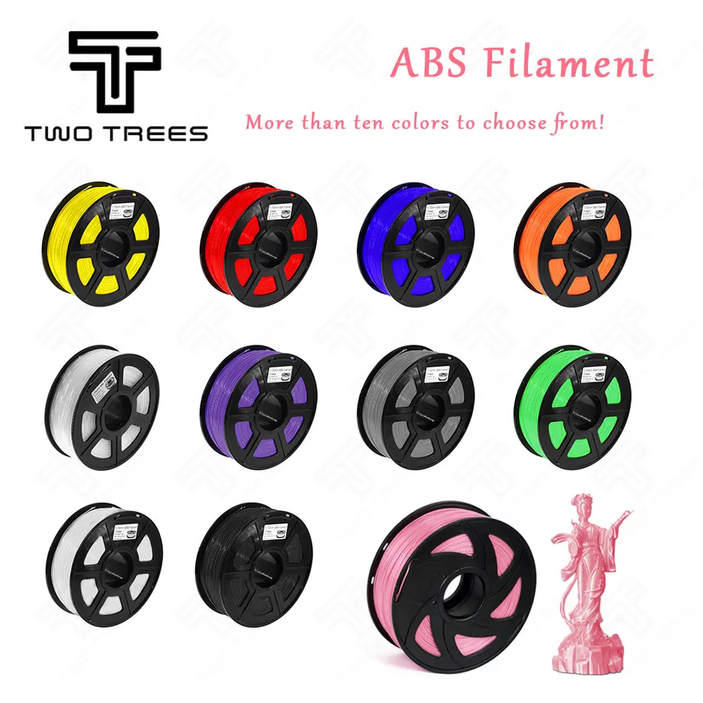 

ABS 3D Printer 1.75MM 1kg plastic Rubber Consumables Material raskhodnyye 3D carbon fiber 3d filament 1.75 impressora 3dFilament